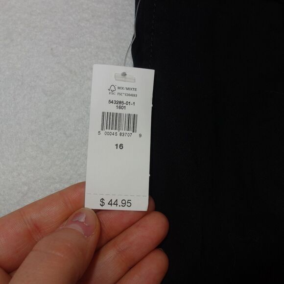 NEW GAP Girlfriend Khaki 5” Shorts Chinos High Rise BLACK Women's 14 Petite 14P - Picture 10 of 10